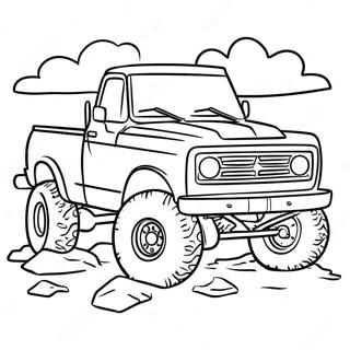 Mud Truck Off Road Adventure Coloring Page 42412-34024