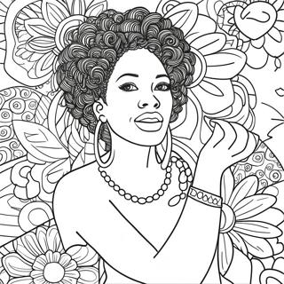 Black Woman Empowerment Coloring Page 42422-34026