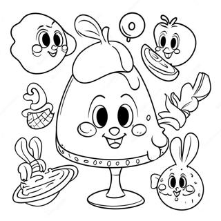 Whimsical Green Eggs And Ham Coloring Page 4242-3564