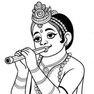 Krishna Coloring Pages