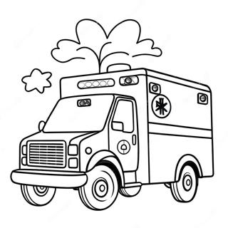 Emt Ambulance Coloring Page 42452-34058