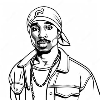 Tupac Coloring Pages