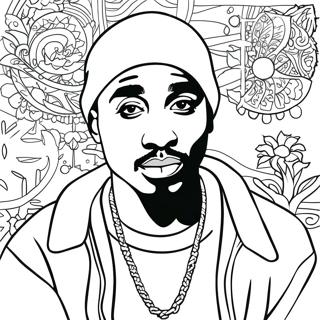 Tupac Shakur Coloring Page 42462-34062