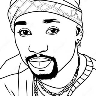 Tupac Shakur Coloring Page 42462-34064