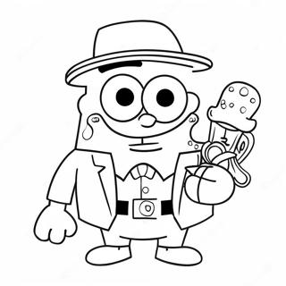 Gangster Spongebob Coloring Pages