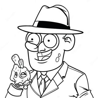 Gangster Spongebob Coloring Page 42472-34072