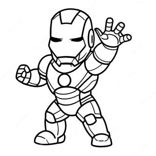 Cute Chibi Avengers Coloring Pages