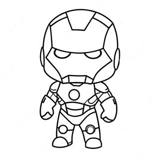 Adorable Chibi Iron Man Coloring Page 42483-34078