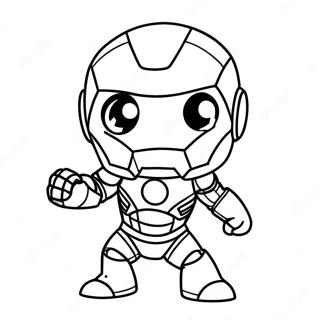 Adorable Chibi Iron Man Coloring Page 42483-34079