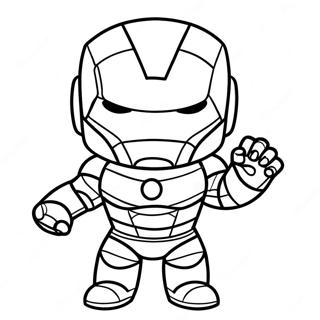 Adorable Chibi Iron Man Coloring Page 42483-34080