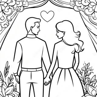 Romantic Couple Coloring Pages