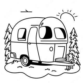 Happy Camper Coloring Page 42512-34106