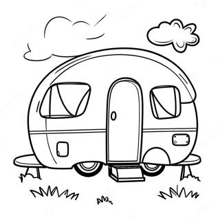 Happy Camper Coloring Page 42512-34107