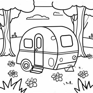 Happy Camper Coloring Pages