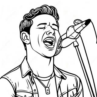 Nick Jonas Singing Coloring Page 42523-34113