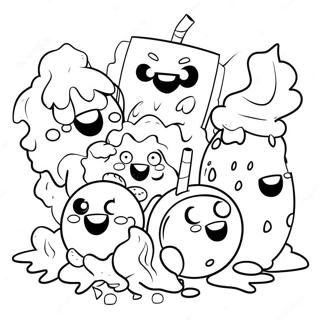 Grossery Gang Characters Coloring Page 42533-34121