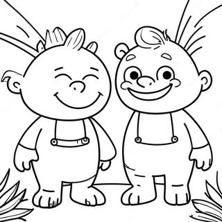 Stinky And Dirty Characters Coloring Page 42562-34147