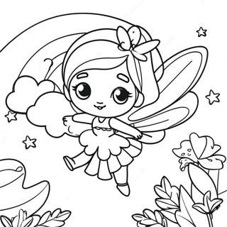 Rainbow Fairy Coloring Page 42582-34158