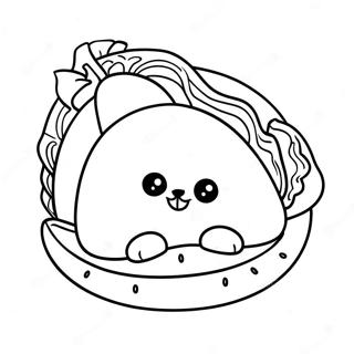 Taco Cat Coloring Pages