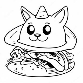 Taco Cat Coloring Page 42592-34166