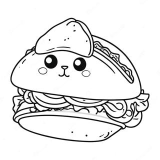 Taco Cat Coloring Page 42592-34167