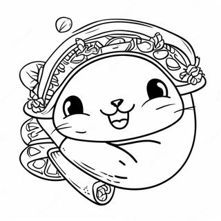 Taco Cat Coloring Page 42592-34168