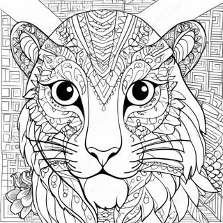 Intricate Grayscale Animal Coloring Page 42613-34186