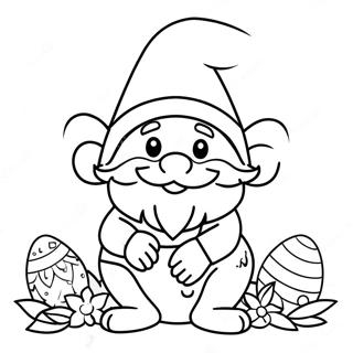 Easter Gnome Coloring Page 42622-34190