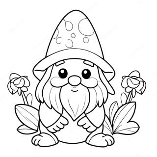 Easter Gnome Coloring Page 42622-34191