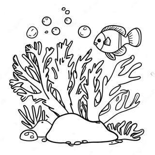 Colorful Coral Reef Coloring Page 4262-3580