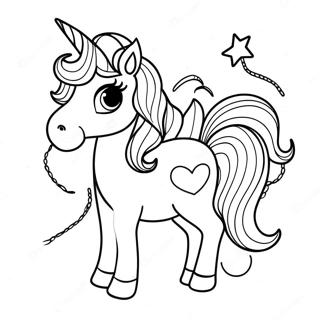 Moody Unicorn Twin Coloring Page 42632-34203