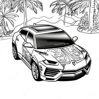 Lamborghini Urus Coloring Pages