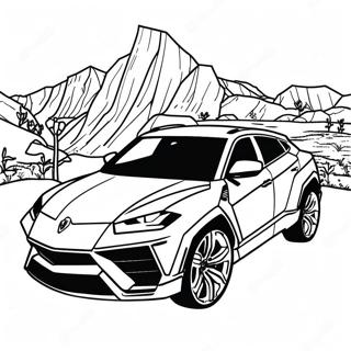 Lamborghini Urus Coloring Page 42642-34206