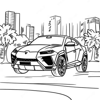 Lamborghini Urus Coloring Page 42642-34207