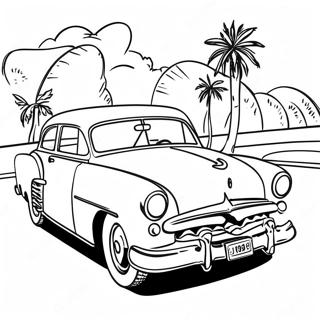 1950's Retro Coloring Pages