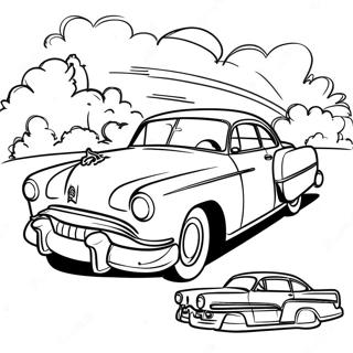 1950 S Retro Car Coloring Page 42662-34223