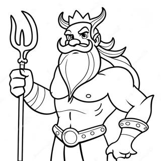 King Triton Coloring Pages