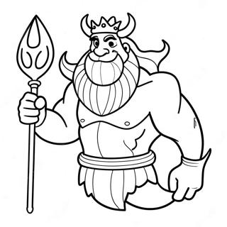 King Triton Coloring Page 42672-34232