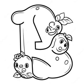 Adorable Lowercase A Coloring Page 42683-34248