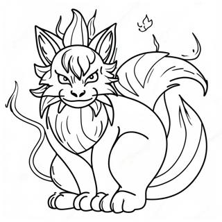 Kurama With Nine Tails Coloring Page 42693-34249