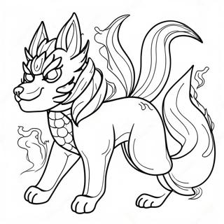 Kurama With Nine Tails Coloring Page 42693-34252