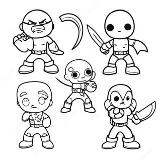 Blooket Game Characters Coloring Page 42713-34268