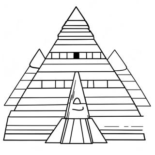 Egyptian Pyramid Coloring Page 4271-3586