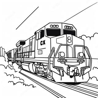 Csx Train Coloring Pages