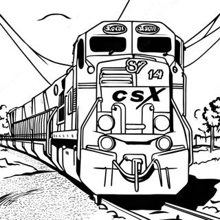 Csx Train Coloring Page 42722-34274