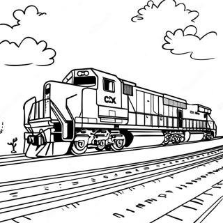 Csx Train Coloring Page 42722-34275