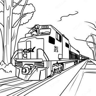 Csx Train Coloring Page 42722-34276