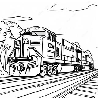 Csx Train Coloring Pages