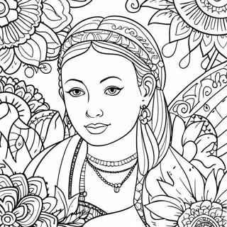 Relaxing Mindfulness Coloring Page 42733-34278