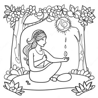 Relaxing Mindfulness Coloring Page 42733-34280